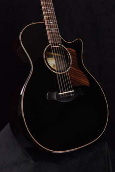 taylor 814ce builder's edition limited blacktop edition acoustic guitar- adirondack spruce top