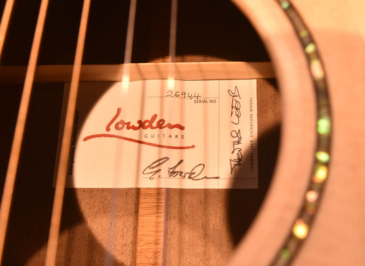 Lowden Thomas Leeb Signature AAAA Bastogne Walnut/ Sitka Spruce