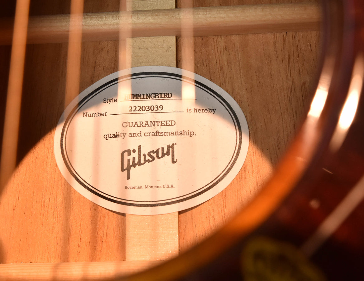 Used Gibson Hummingbird Standard Sunburst Acoustic Guitar -2023