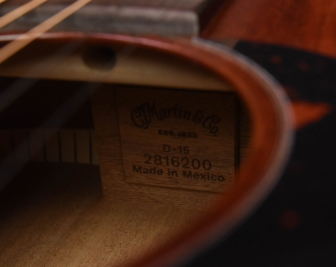 Martin D-15E Satin Dreadnought Acoustic/Electric Guitar