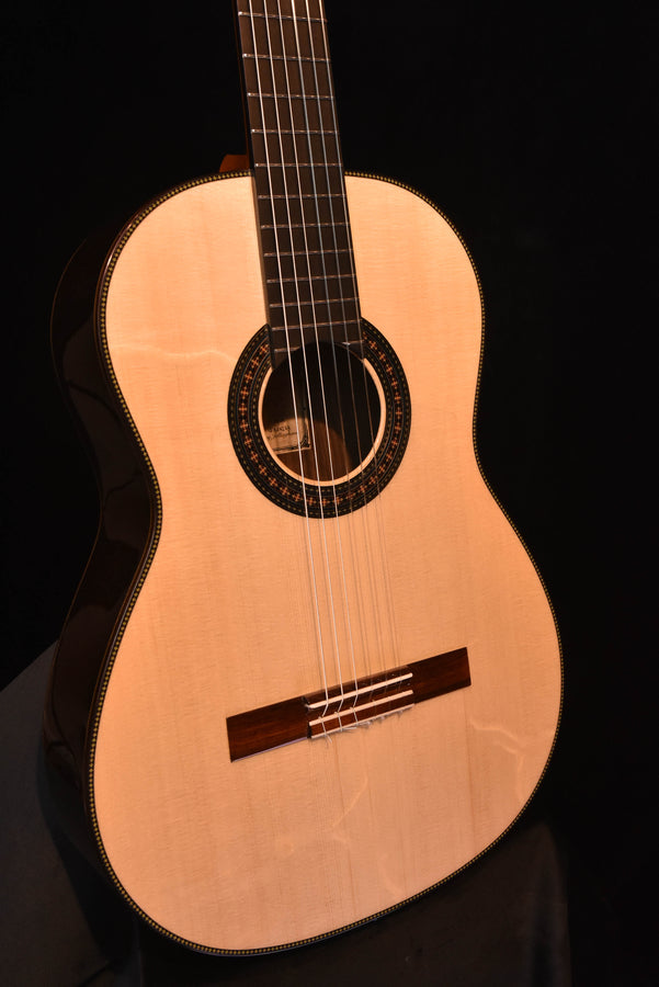 Guitarras Romero Flamenco negra Nylon String Guitar