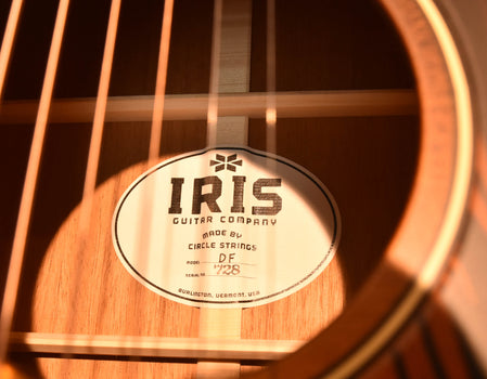 iris df smeck burst slotted peghead 12 fret acoustic guitar