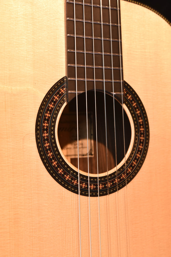 Guitarras Romero Flamenco negra Nylon String Guitar
