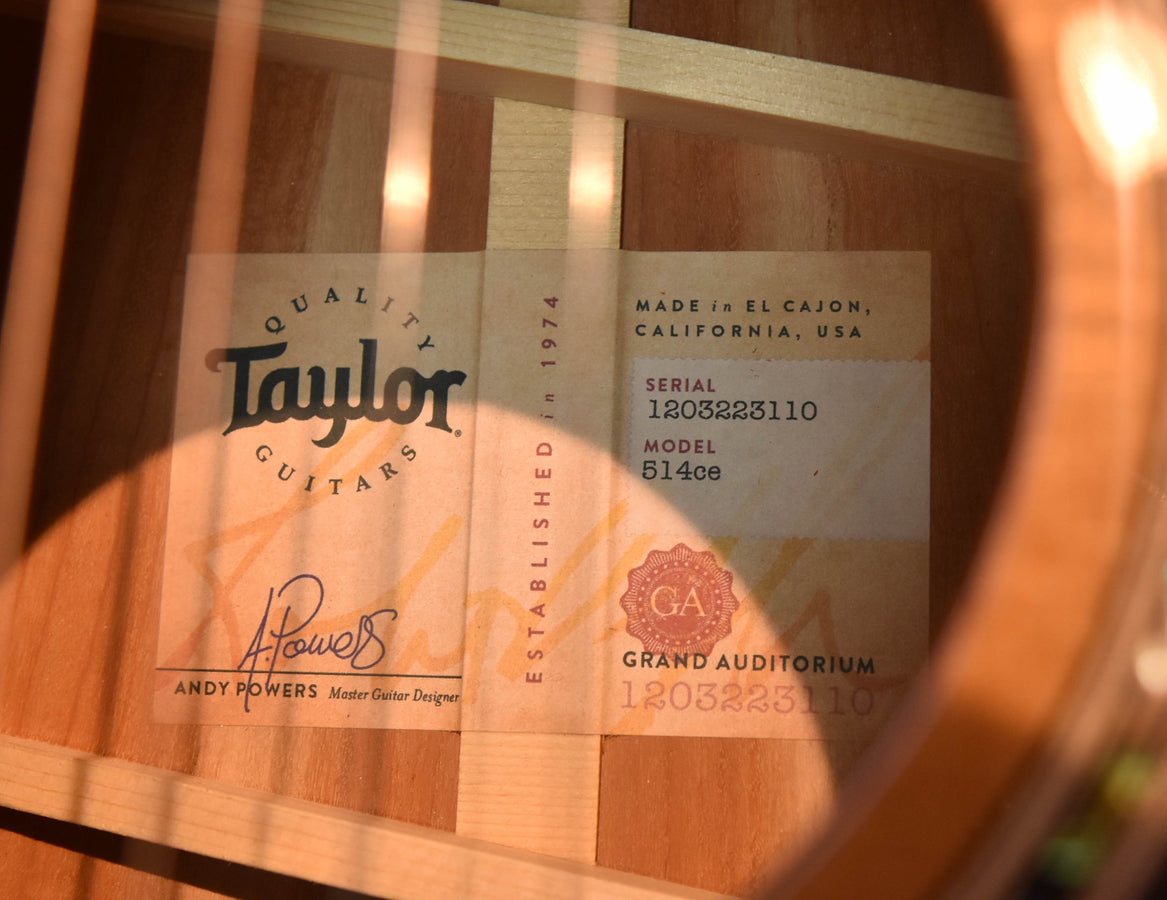 Taylor 514CE Urban Iron Bark Acoustic Guitar