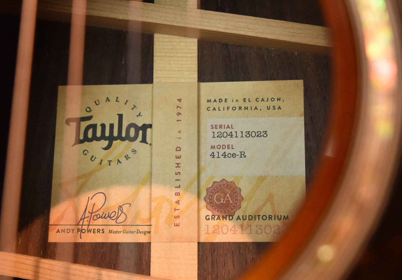 Taylor 414 CE-R Sunburst Acoustic Electric Guitar with Cutaway