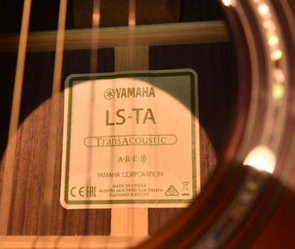 yamaha ls-ta bs transacoustic guitar brown sunburst