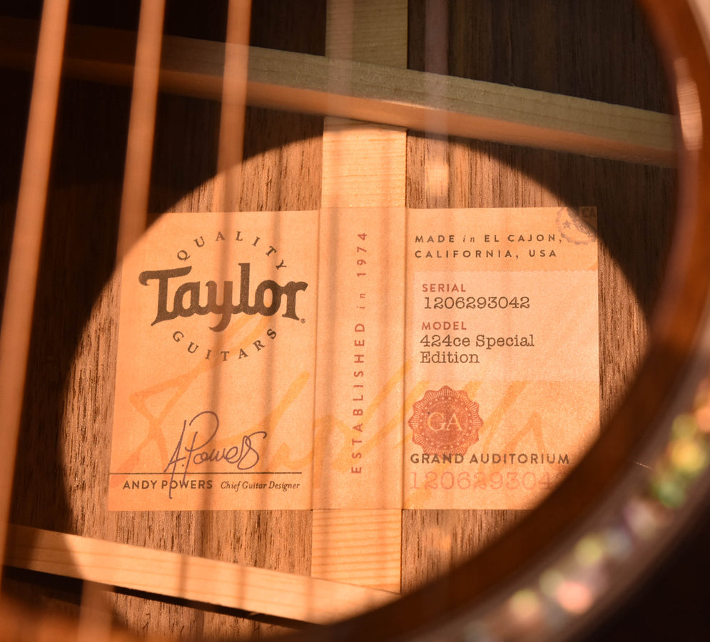 Taylor 424CE Special Edition All Walnut Acoustic Guitar