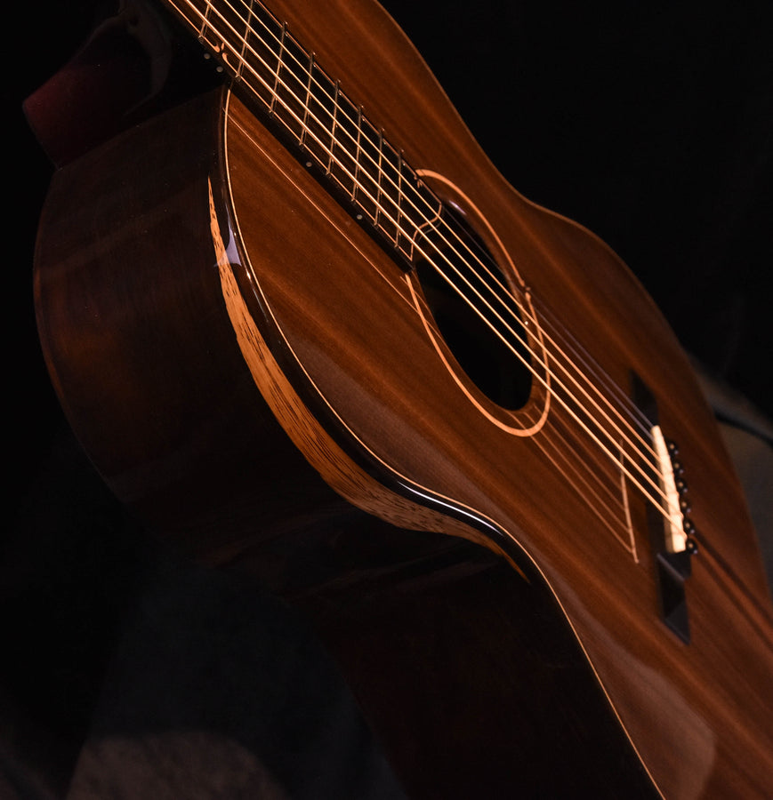 Bedell Fireside Parlor Ocean Sinker redwood and Milagro Brazilian Rosewood Acoustic Guitar