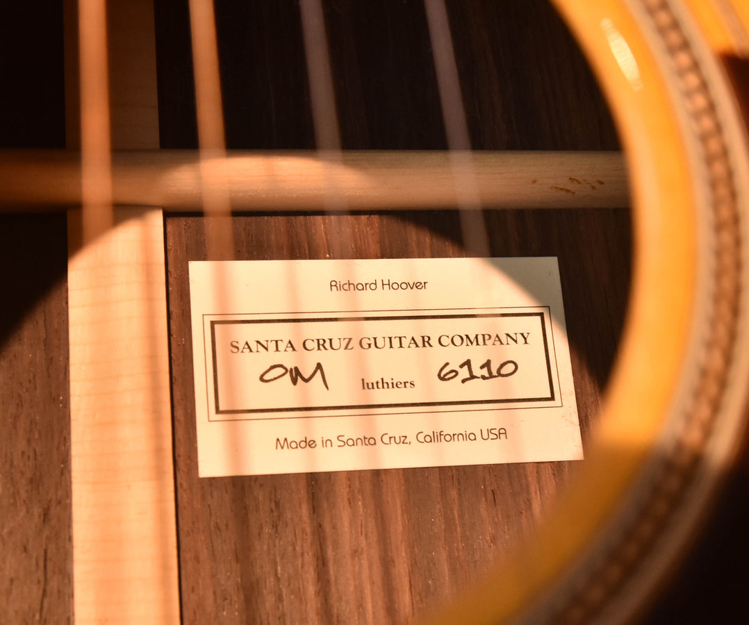 Santa Cruz Custom OM Model Short Scale Acoustic Guitar- Hot Hide Glue Construction