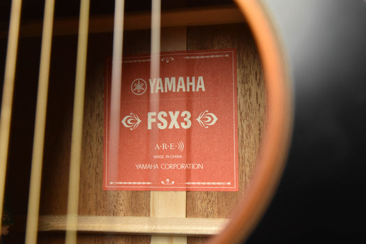 yamaha fsx3 "red label" acoustic/electric guitar