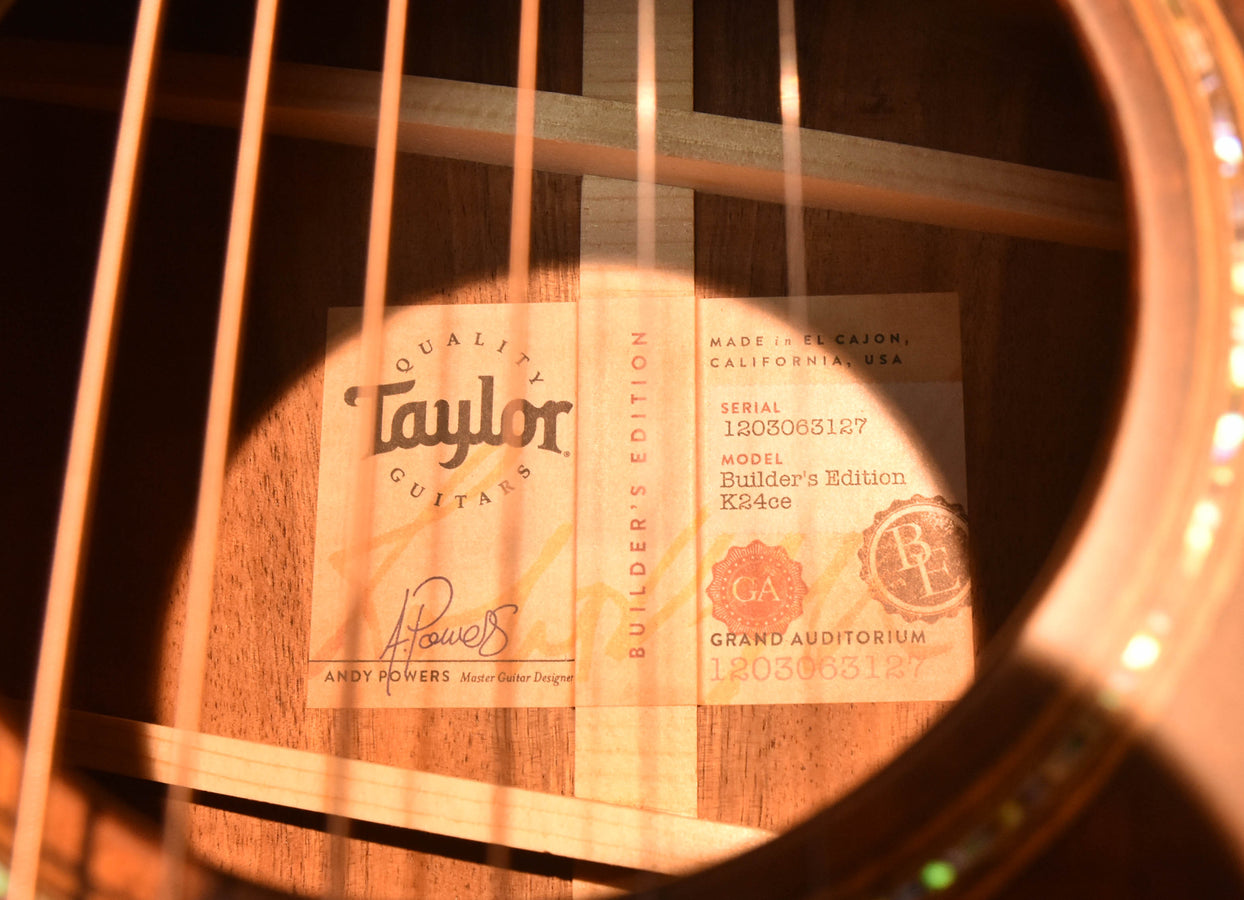 Taylor K24CE Builder's Edition Acoustic Guitar