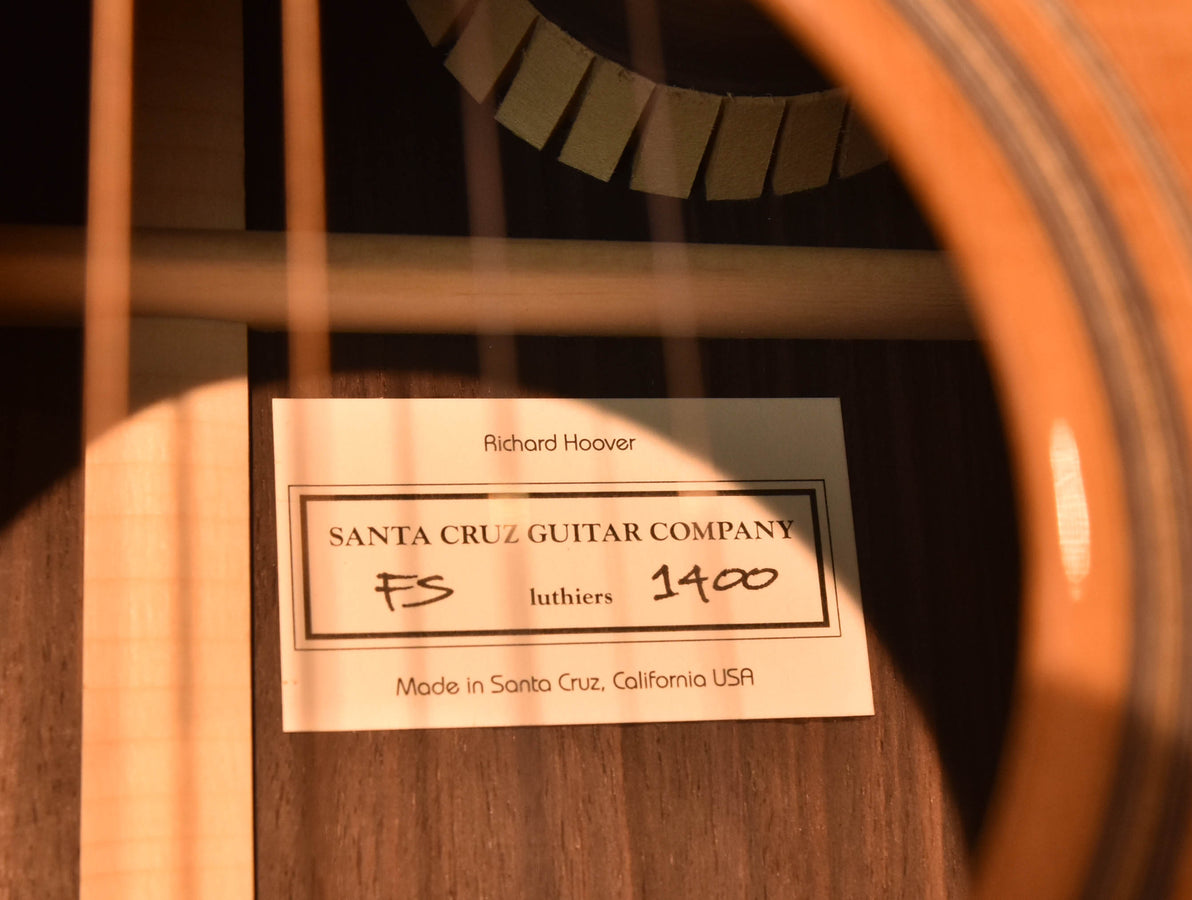 Santa Cruz FS Model Custom- Hot Hide Glue and Adi Braces, Cedar Top