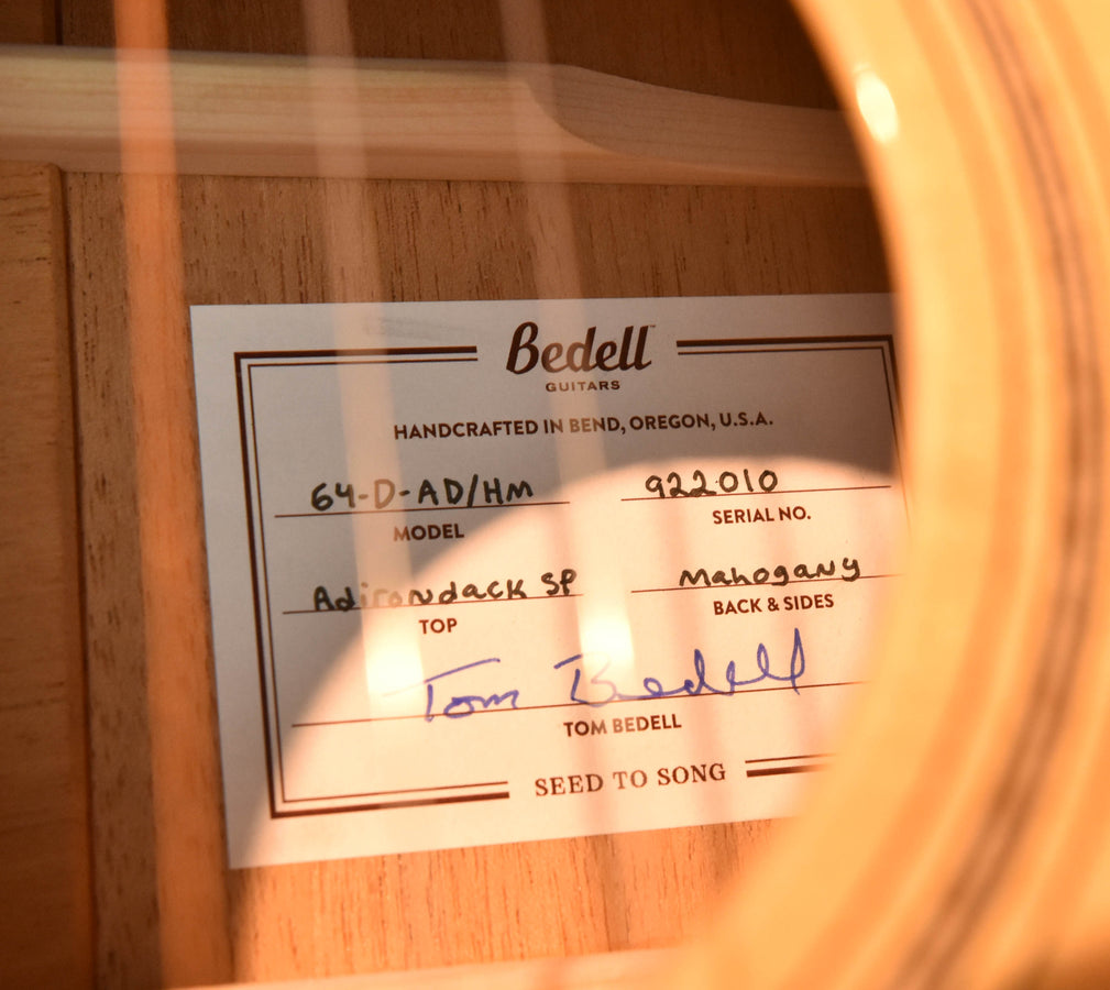 Bedell 1964 Dreadnought Special Edition Acoustic Guitar