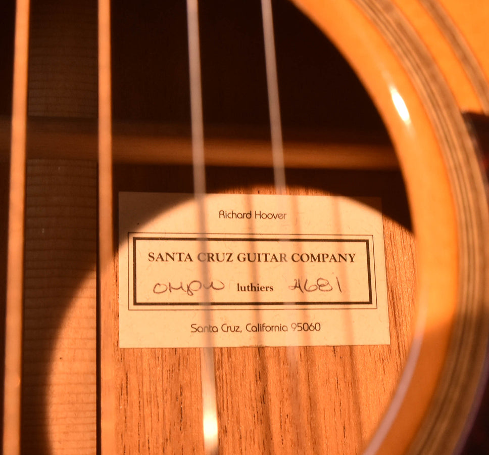 Used Santa Cruz Custom OM/PW Sitka/ Mahogany/ Hide Glue-2013