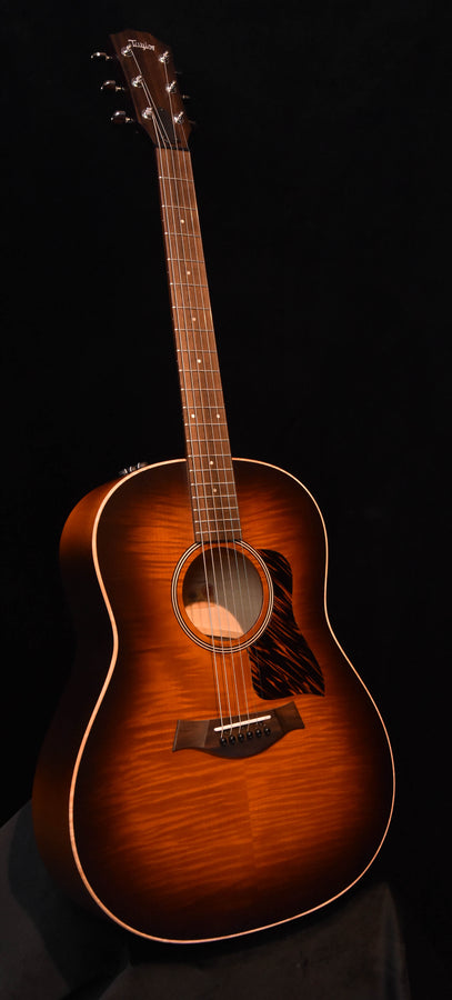 Used Taylor AD27e Flametop Big Leaf Maple Shaded Edgeburst ES2 Acoustic Guitar
