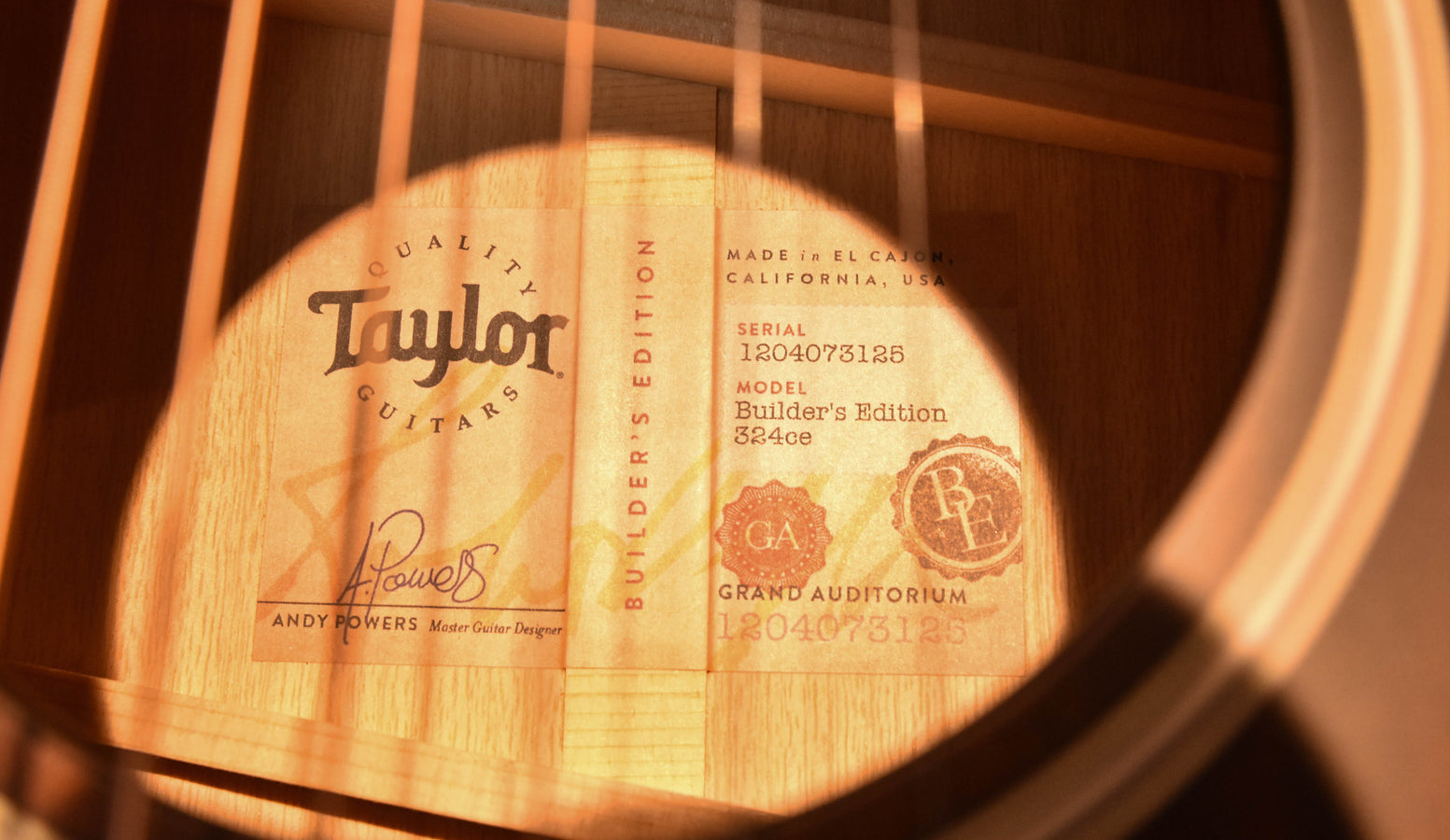 Taylor 324CE Builder's Edition V Class Urban Ash and Mahogany