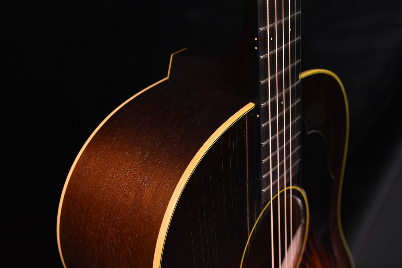 Iris DF Burst with Ivoroid Binding- Distressed (Aged) Finish- Sunburst Acoustic Guitar