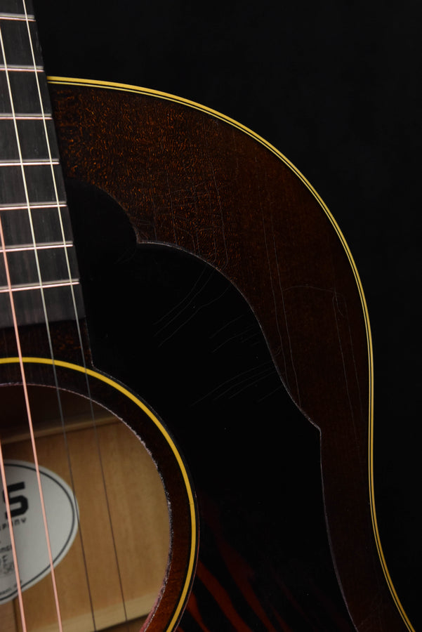 Iris DF Burst with Ivoroid Binding- Distressed (Aged) Finish- Sunburst Acoustic Guitar