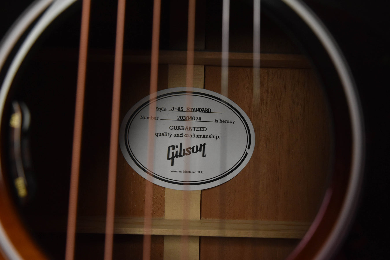 Gibson J-45 Standard Vintage Sunburst Acoustic Guitar