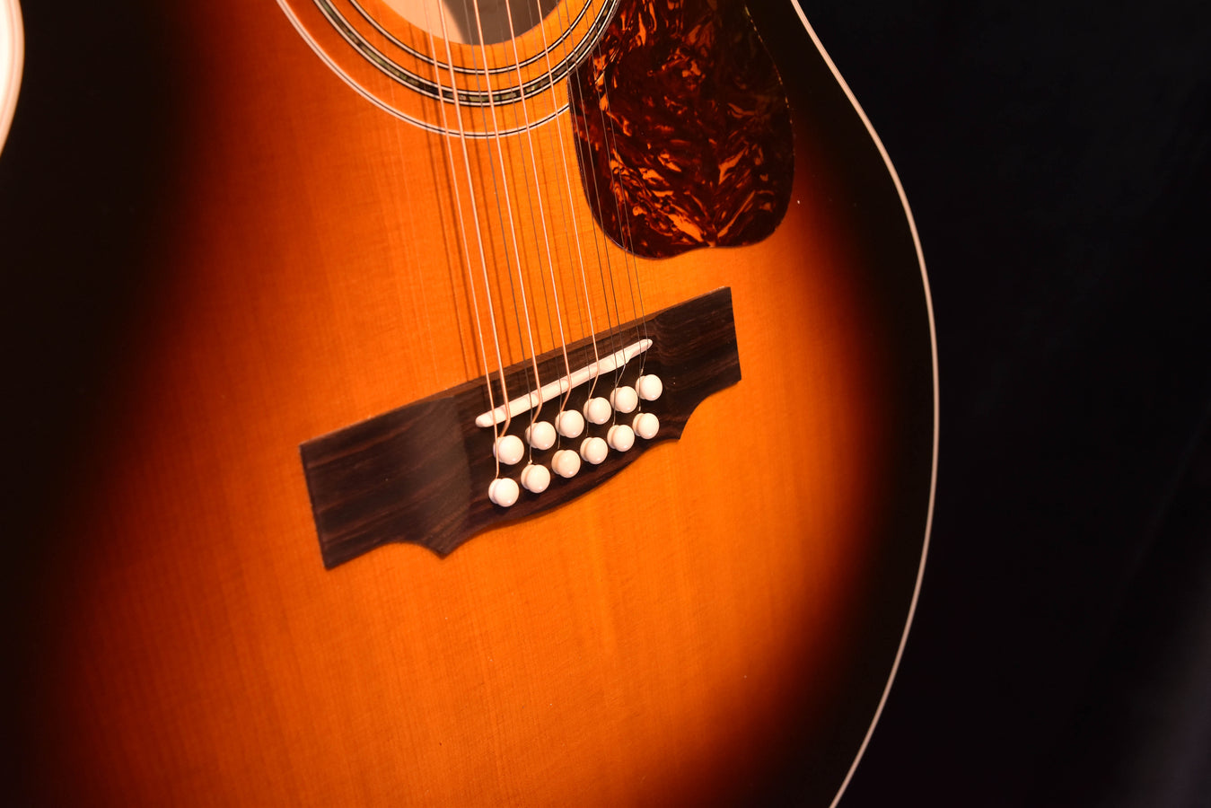 Guild F-512E ATB Sunburst Maple 12 String Jumbo Acoustic Guitar