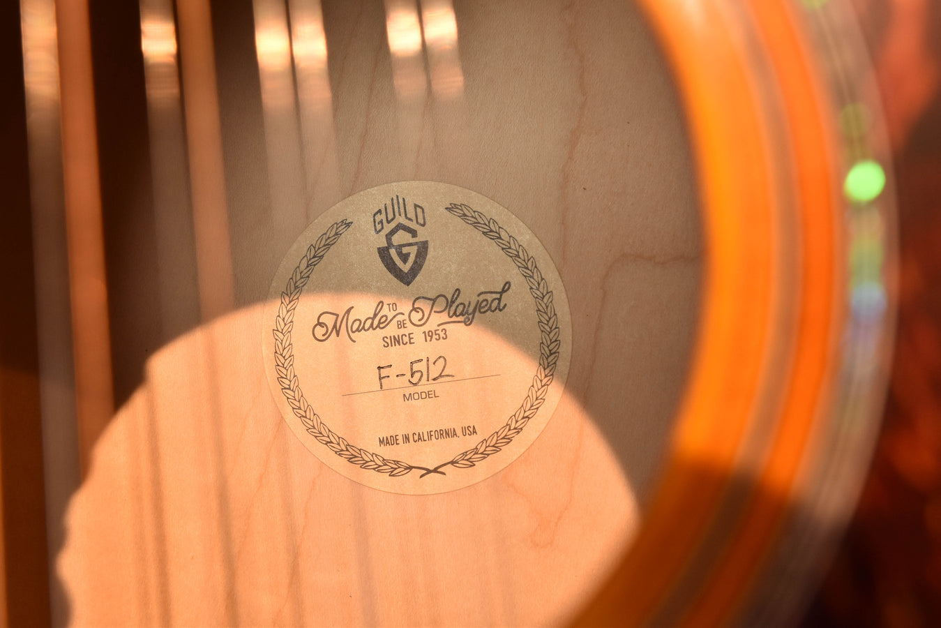 Guild F-512E ATB Sunburst Maple 12 String Jumbo Acoustic Guitar