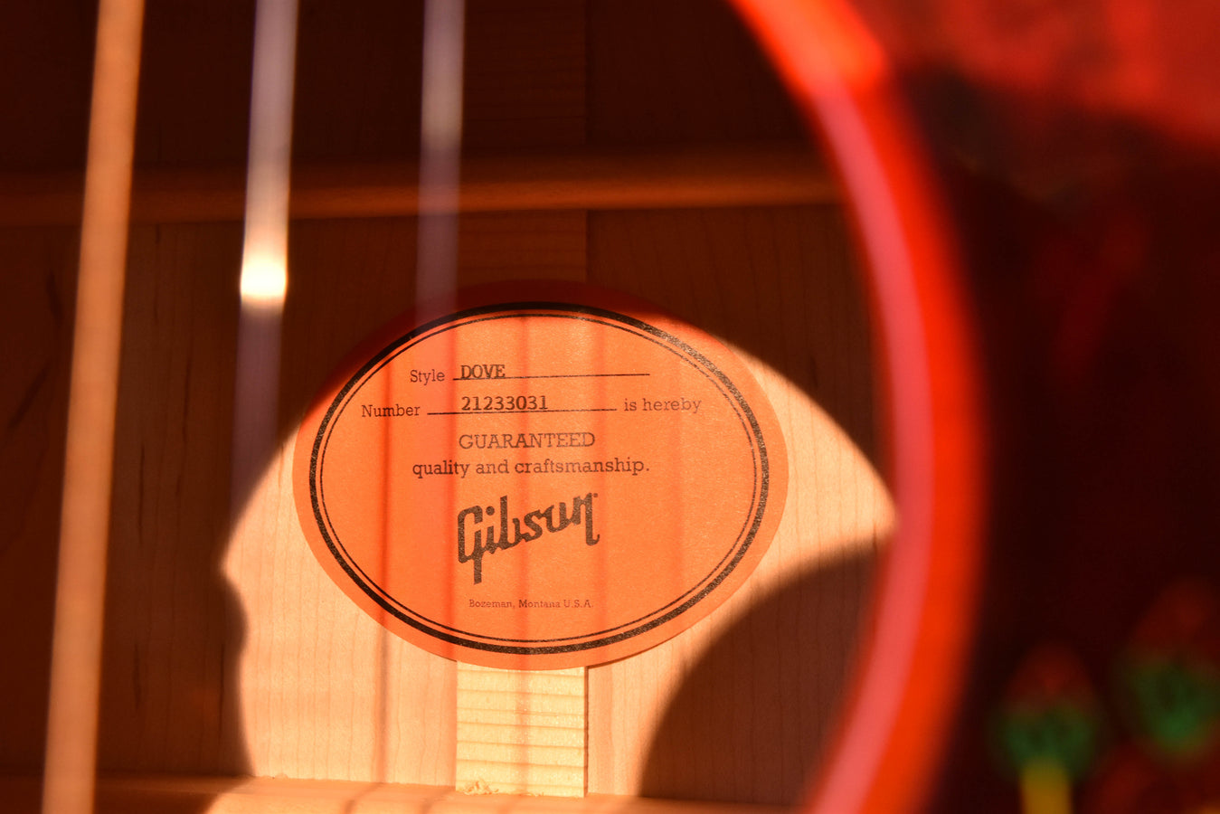 Gibson Dove Original Vintage Cherry Sunburst Acoustic Guitar