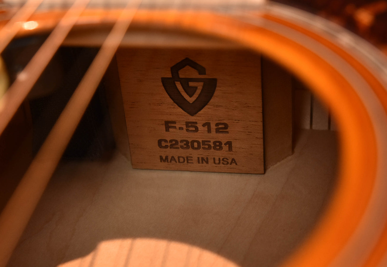 Guild F-512E ATB Sunburst Maple 12 String Jumbo Acoustic Guitar