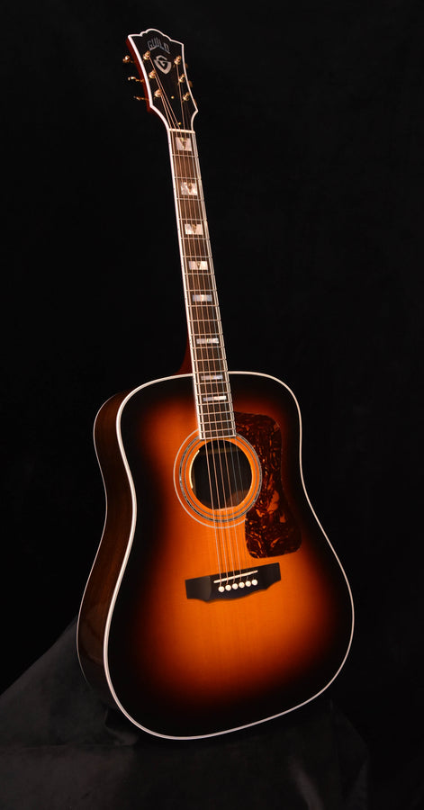Guild D-55E Sunburst Traditional Series Antique Tobacco Burst (ATB) Acoustic Guitar