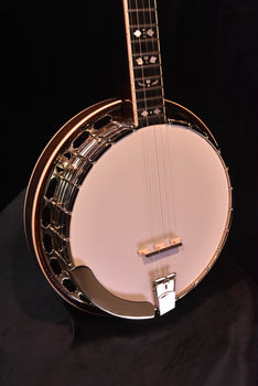 recording king rk-elite 76 hearts and flowers inlay five string banjo