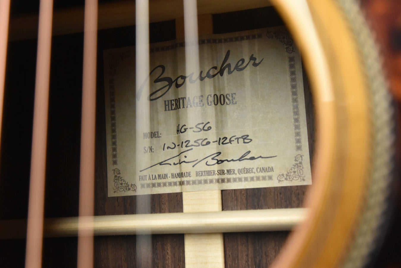 Boucher Heritage Goose 000-12 Fret Torrefied Adirondack Spruce and Rosewood Acoustic Guitar