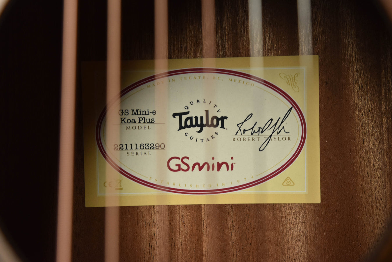 Taylor GS Mini-E Koa PLUS Shaded Edge Burst Acoustic Guitar