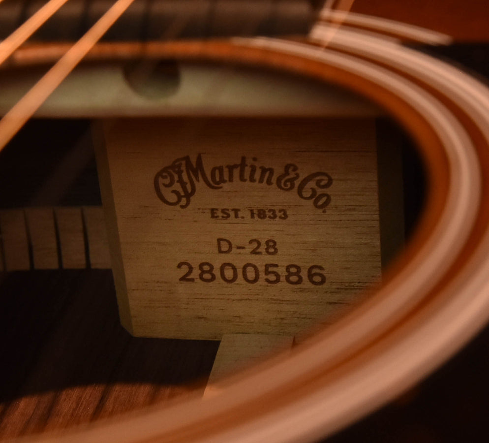 Martin D-28 Sunburst (1935 Style Sunburst) Acoustic Guitar