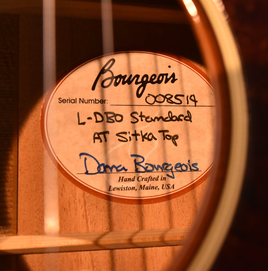 Used Bourgeois LDB-0 Aged Tone Sitka Spruce Top Guitar- 2019 Build