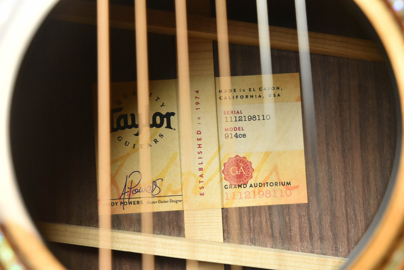 Used Taylor 914CE Acoustic Guitar- 2019. Excellent Condition