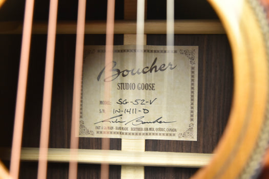 boucher studio goose dreadnought sg-52-v with vintage package dreadnought acoustic guitar