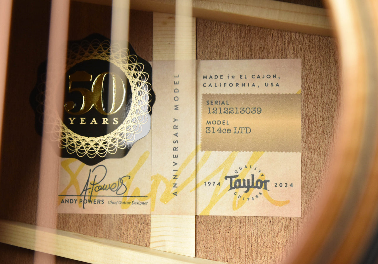 Taylor 314CE LTD Edition 50th Anniversary Acoustic Guitar