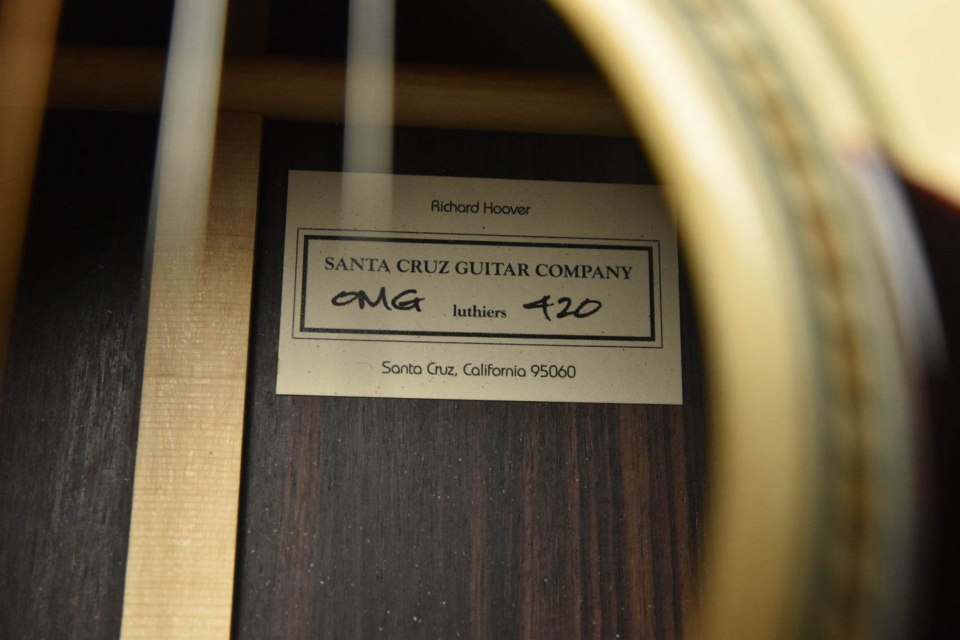 Used Santa Cruz OM Grande Custom Adi Top, Adi Braces w/ Hot Hide Glue Acoustic Guitar- 2023