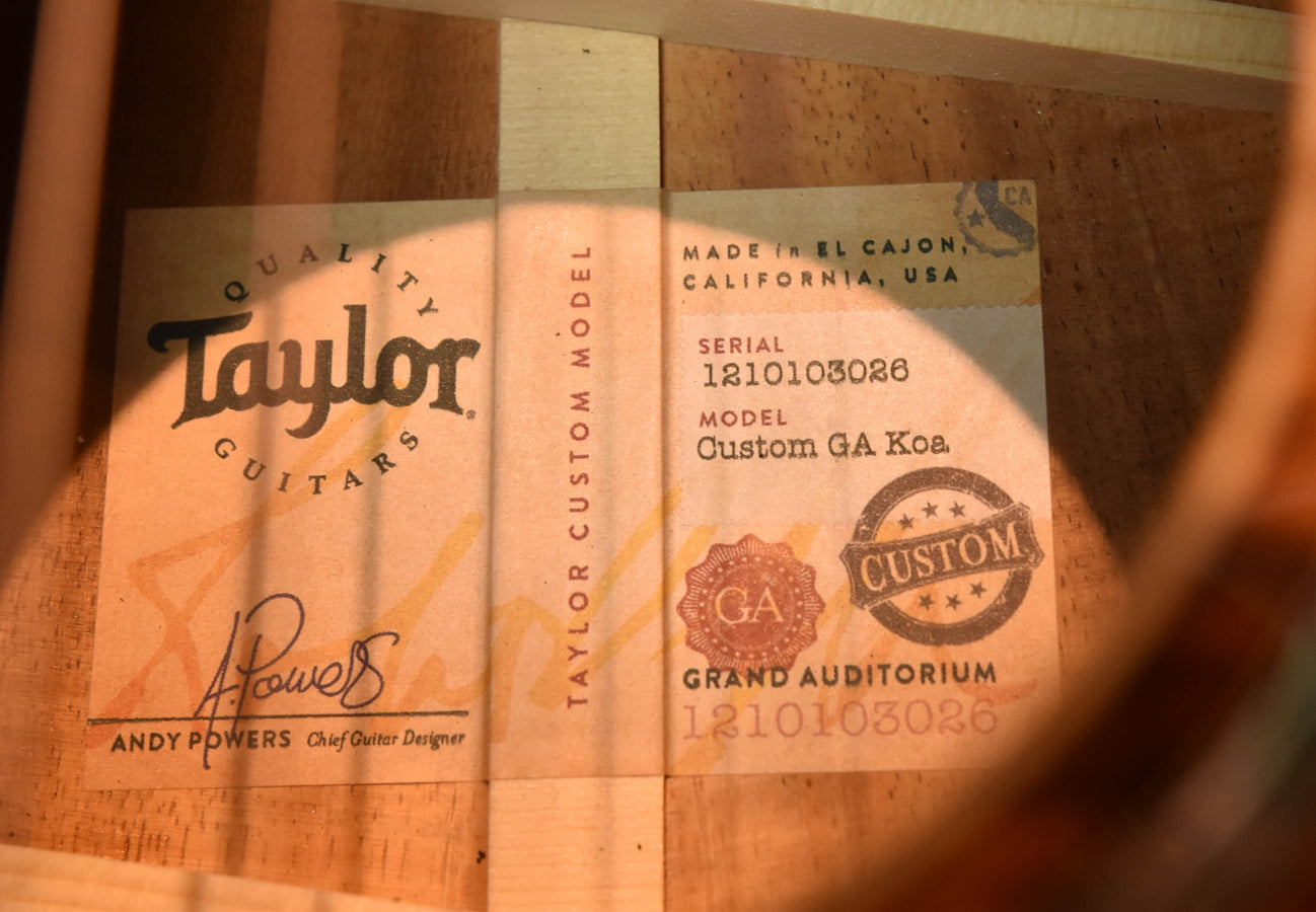 Taylor Custom GA All Koa Acoustic Guitar