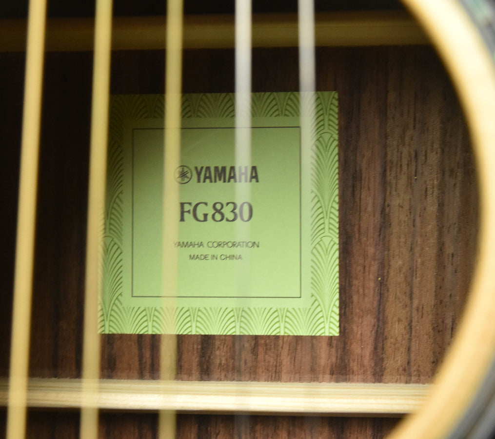 Yamaha FG830 Natural Acoustic Guitar