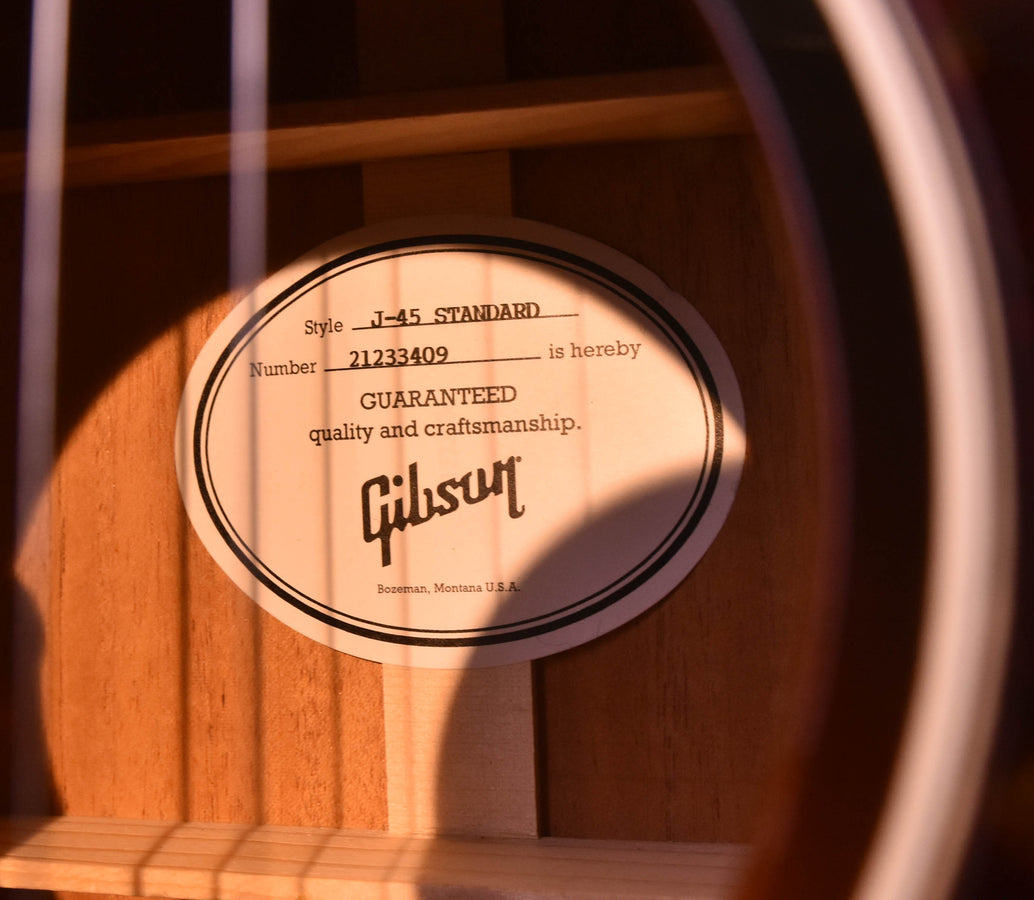 Gibson J-45 Standard Vintage Sunburst Acoustic Electric Guitar