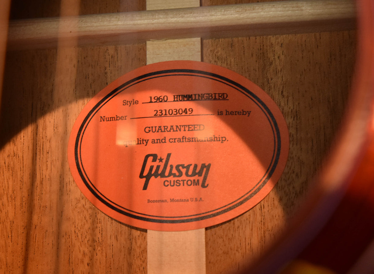 Gibson 1960 Hummingbird Fixed Bridge Dreadnought Acoustic Guitar(Re-issue New Guitar)