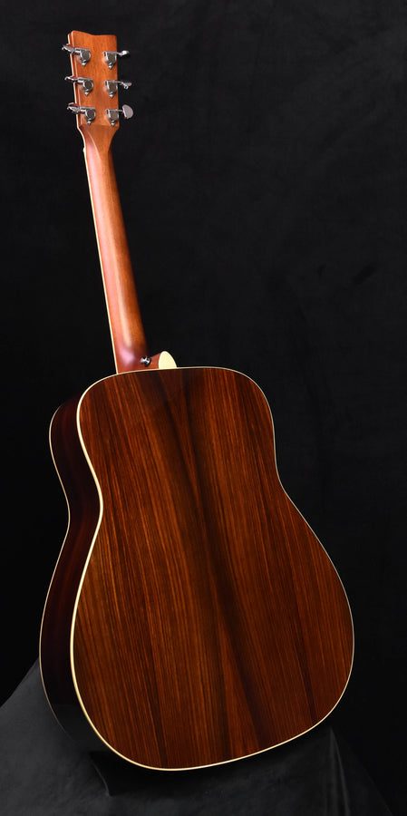 Yamaha FG830 acoustic guitar, sunburst finish with wood grain and sound hole