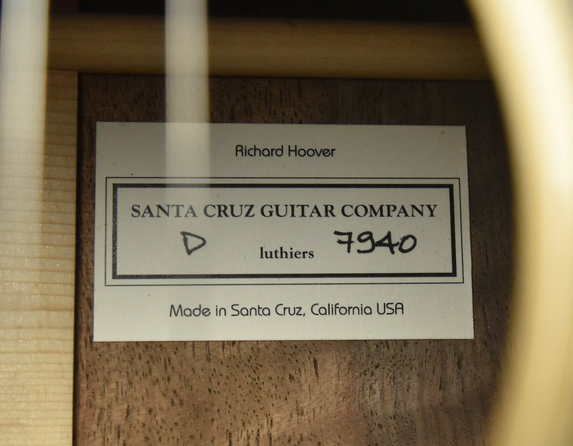 Santa Cruz D Prewar Custom Guitar Adirondack Spruce Top Figured Walnut back and sides Hide Glue