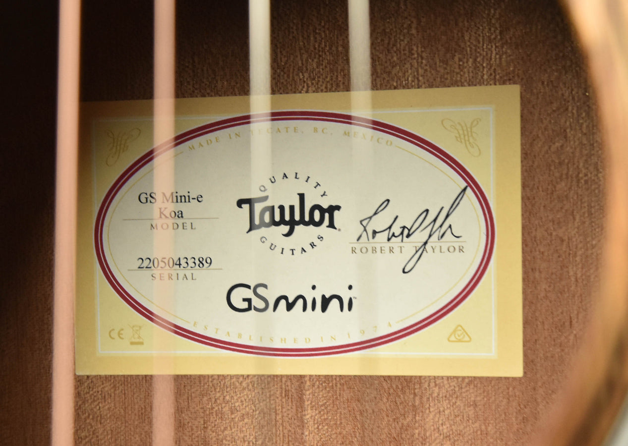 Taylor GS Mini-E Koa Acoustic/Electric Guitar