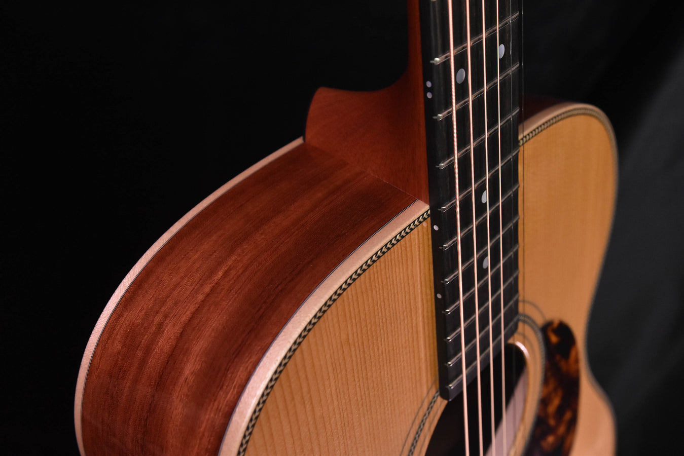 Boucher Studio Goose SG-21-V OM Orchestra Model Torrefied Adirondack Red Spruce and Bubinga Vintage Pack Acoustic Guitar