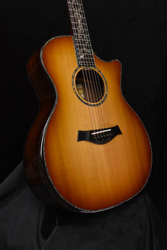 taylor 50th anniversary ps14ce ltd cedar/walnut acoustic guitar with custom walnut circa 74 amp