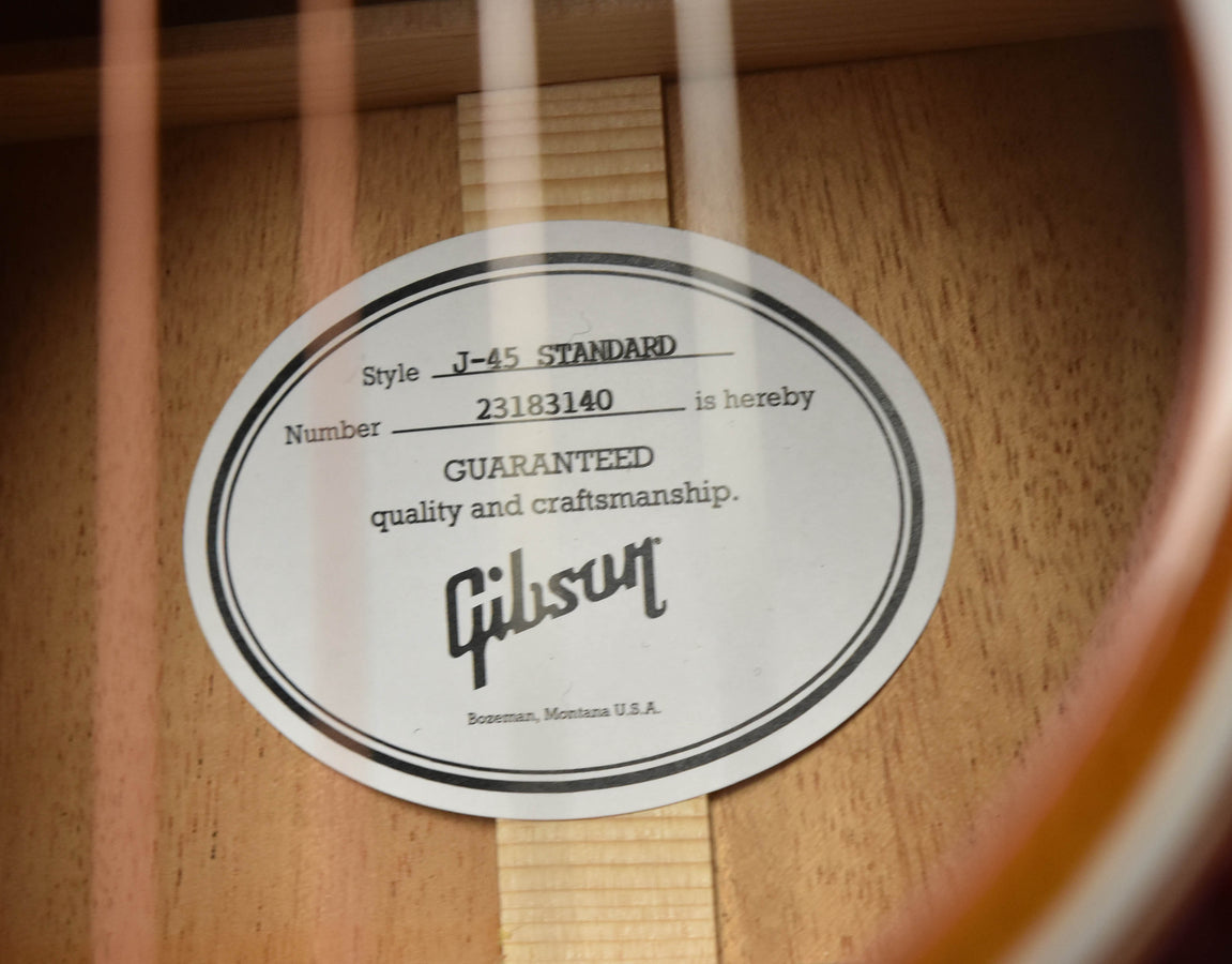 Gibson J-45 Standard Vintage Sunburst Acoustic Electric Guitar