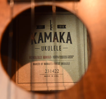 kamaka hf-2 concert ukulele all koa 231422