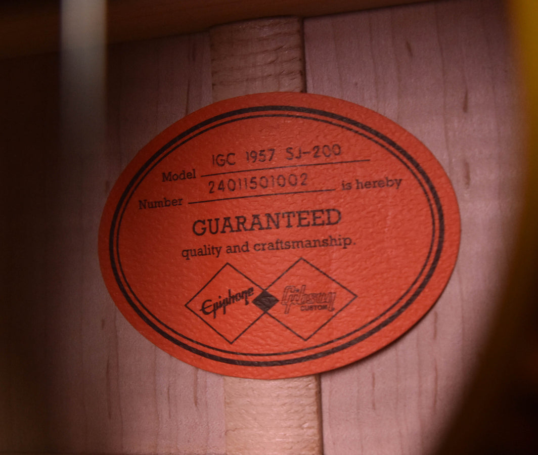 Epiphone Masterbilt 1957 SJ-200 Acoustic Guitar Antique Natural Finish