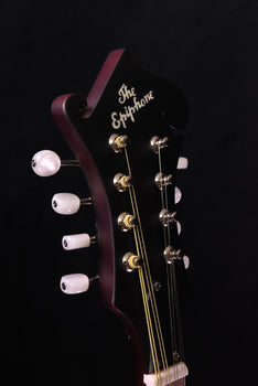 epiphone f studio mandolin wine red satin finish